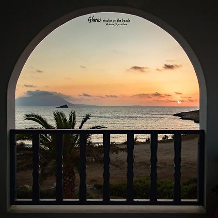 Glaros Luxury Studio On The Beach Arkasa Exterior foto